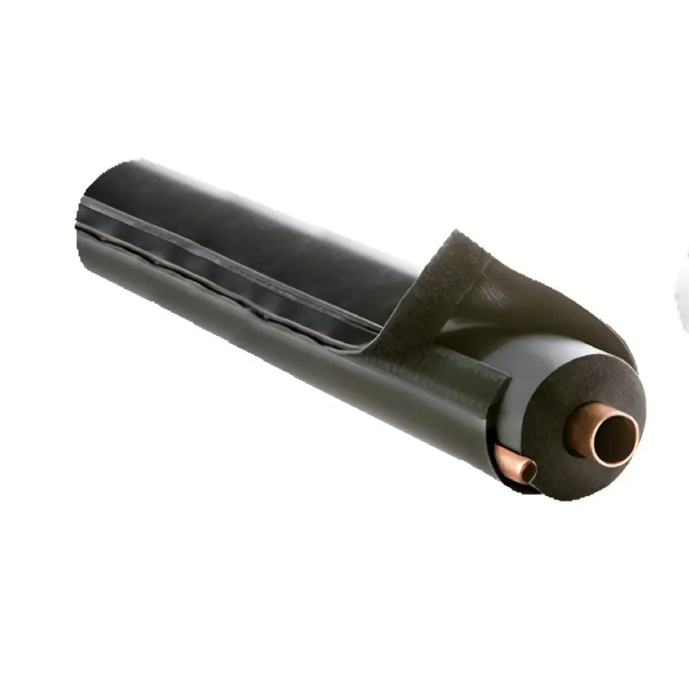Airex Black 72E-B E-Flex Guard Insulation Protector for Refrigeration Piping Line Set Cover/Protector/Sleeve for 5/8", 3/4" or 7/8" Copper Tubing w/ 1/2" Wall Insulation (6 Feet) Removable & Reusable