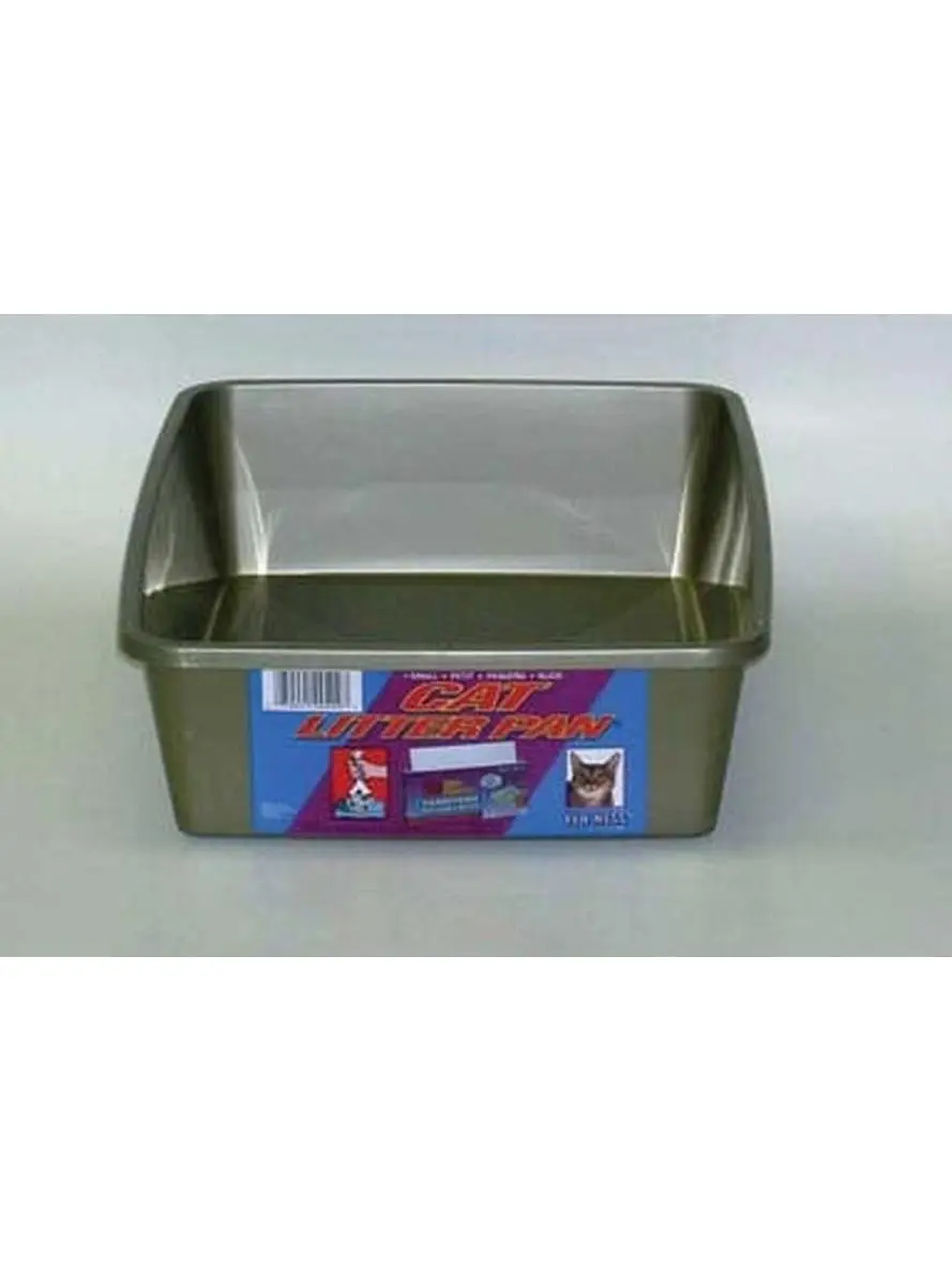 Van Ness Plastic Molding Rectangular Small Cat Litter Box, 14x10x3.5in Easy Clean Litter Tray - CPO