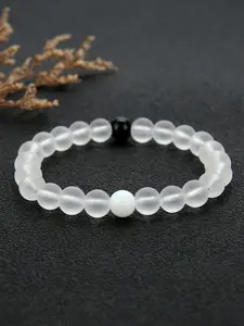 Women's Fashion Elegant Pearl Beaded Bracelet, Wedding Engagement Party Jewelry Gift, 1pcs Trendy Accessory for Women