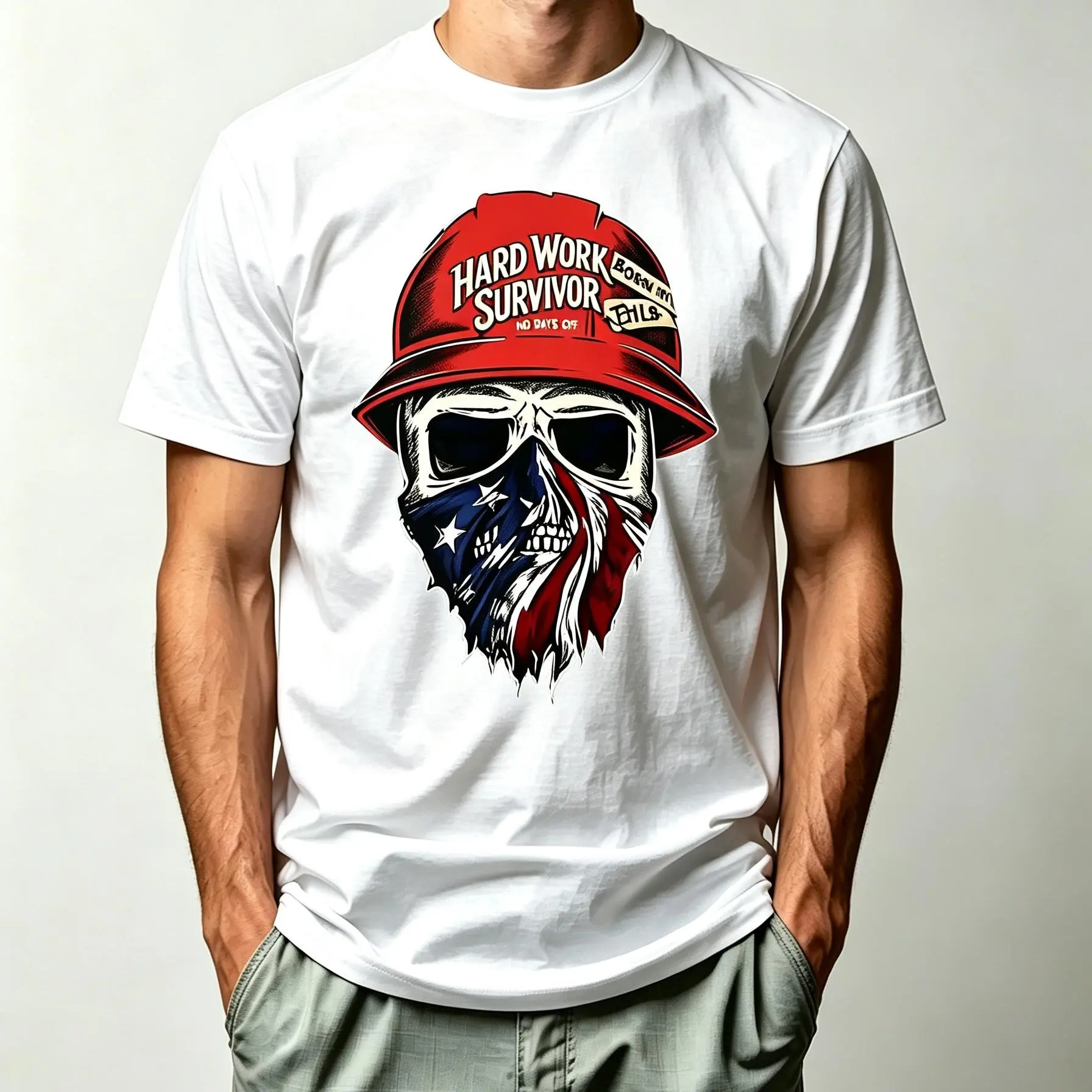 100% heavy Cotton Milwaukee Bold Graphic Skull T-Shirt, Unisex Classic Fit, vintage Streetwear-Workwear Style, for Tool Garage Fans, Hard Work Survivor No Days auto mechanic gift