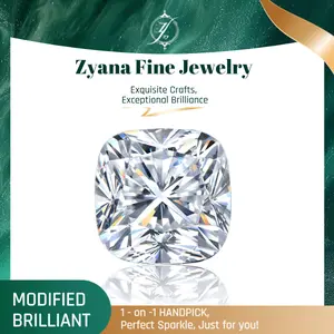 Loose Lab-Greated Gemstones | Cushion Cut | Certicated