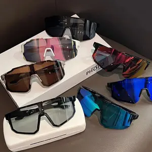 7-Pair Outdoor Sports Windproof Sunglasses for Men-Women, European-American Style Colorful Large Frame Fashion Glasses, Anti-Ultraviolet Athletic Sunglasses for Fishing & Travel, Anti-Ultraviolet Men's Sunglasses, Athletic Men's Sunglasses