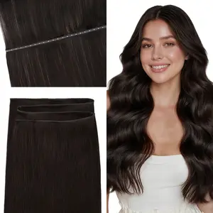 GOO GOO Hair Double Genius Butterfly Weft Human Hair Extensions , 14-24inch, 100-120g, Invisible Remy hair，Straight Natural Hair