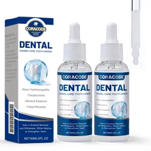 CORACODE Tooth Armor Liquid Drops for Teeth with Nano-Hydroxyapatite & Theobromine – Enamel Strengthening & Refurbishing Tooth Armor, Reduces Sensitivity, Cavity Protection, Daily Oral Care for Healthy Fresh Smile Whitening