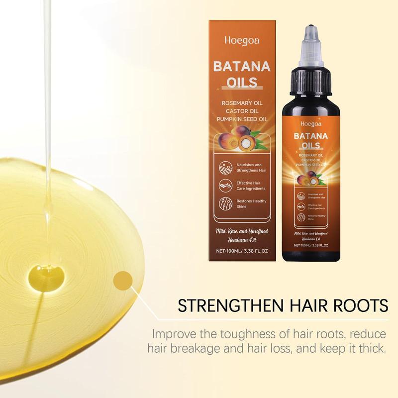 All-in-One Liquid Batana Oil (100ml) -100% Pure and Unrefined Honduran Oil with Rosemary, Castor, & Pumpkin Seed Oil - For Scalp and Hair Health