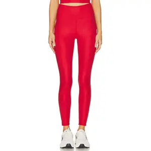 BEACH RIOT Piper Legging in Red Shine Waffle