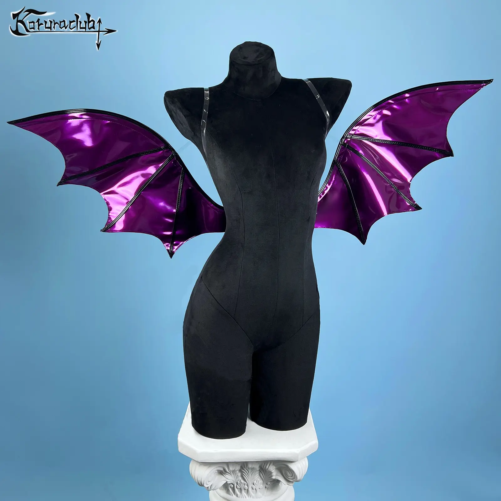 KORURACLUB Women's Gothic Polyurethane Bat Devil Wings Costume Prop - Gothic Cosplay Gear for Halloween, Women's Special Clothing Accessory, Do Not Wash, Accessories, Dark Fantasy, Costume Ideas, Bat Costume