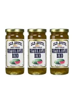 Old South Sweet Pickled Watermelon Rind 10 Oz Jar 3pk