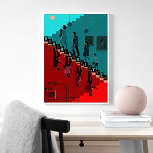 Parasite Poster, Movie Poster, Film Poster, Room Decoration Home Decoration Art Poster Frameless