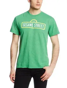 Sesame Street Men's Sesame Street Logo T-Shirt Sesame Street Streetsign Logo Tshirt