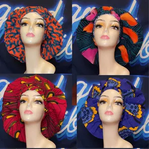 African Print Bonnets