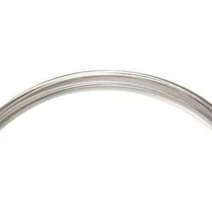 4MW815: Memory Wire Silver Necklace 1 Ounce/36 Loops 85mm - 1 Ounce