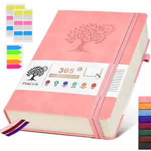 2024 A5 Lined Journal Notebook - 365 Page Leather Journals for Writing Women & Men，Hardcover Notebook with 100Gsm Thick Pages，Daily Diary for Travel, Work，School，Note Taking，College Ruled