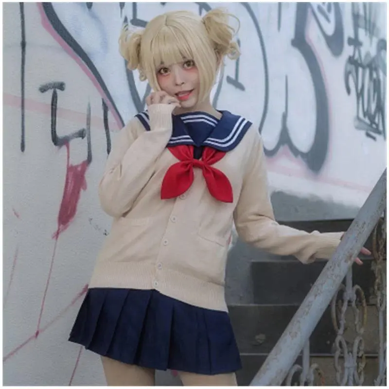 Anime My Hero Academia Himiko Toga Cosplay Costumes Student Jk Uniform Halloween Costume Girls Sailor Suit