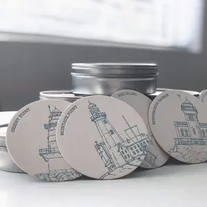 Long Island Lighthouse Coaster Set