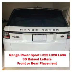 Replacement for Range Rover Sport L322 L320 L494 3D Raised Tailgate Letters CHROME