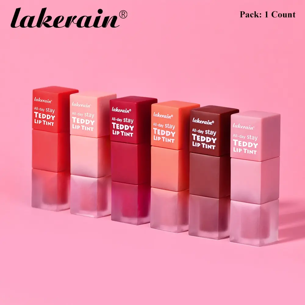 Lakerain 1 Count Waterproof Lip Gloss TINT, Tinted Lip Gloss, Long Lasting Lipgloss, 6 Shades Available, Create Matte Lip Looks, Waterproof and Smudge-Proof, Buildable Shade, Cosmetic, Lip Products