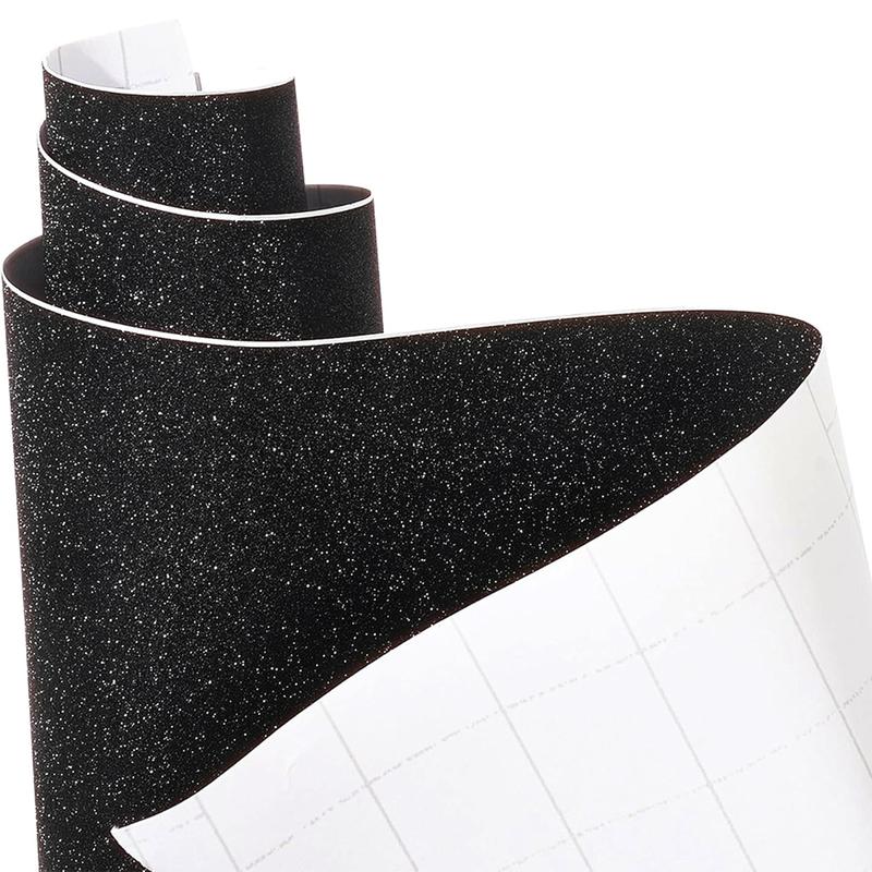 Vinyl Wrap 1ft X 5ft Air-Release Glossy Black Car Wrap Adhesive Film Automotive Vinyl Black Sticker for Cars Motorcycle DIY Detailing Paper Air Release Decal Sheet 30 X 150cm