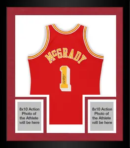 Framed Tracy McGrady Houston Rockets Autographed Red Mitchell & Ness Authentic Jersey - Fanatics Authentic Certified