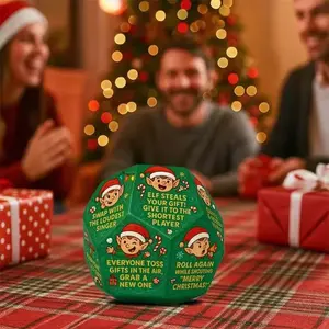 Funny Christmas Party Game Dice - "Robbing the Person Holding the Largest Box" - Fun Gift Exchange Game for Men and Women, Suitable for Office Activities and Group Gatherings, Christmas Party Game, Party Board Game