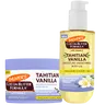 Palmer's Cocoa Butter Formula Tahitian Vanilla Moisture Drenching Body Balm and Body Oil Bundle