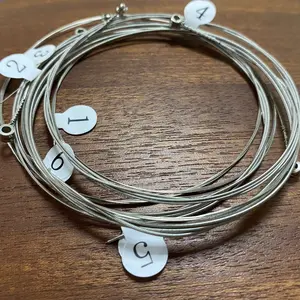 6-Pack Electric Guitar Strings, Nickel Plated Steel Material, Durable Quality, Perfect Sound Performance, Electric Guitar String Set