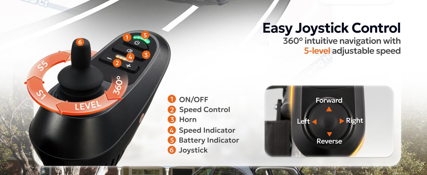 Foldable Electric Wheelchair for Adults, Lightweight Motorized Chair with 15/30 Mile Range, All-Terrain, /300350 lbs Support