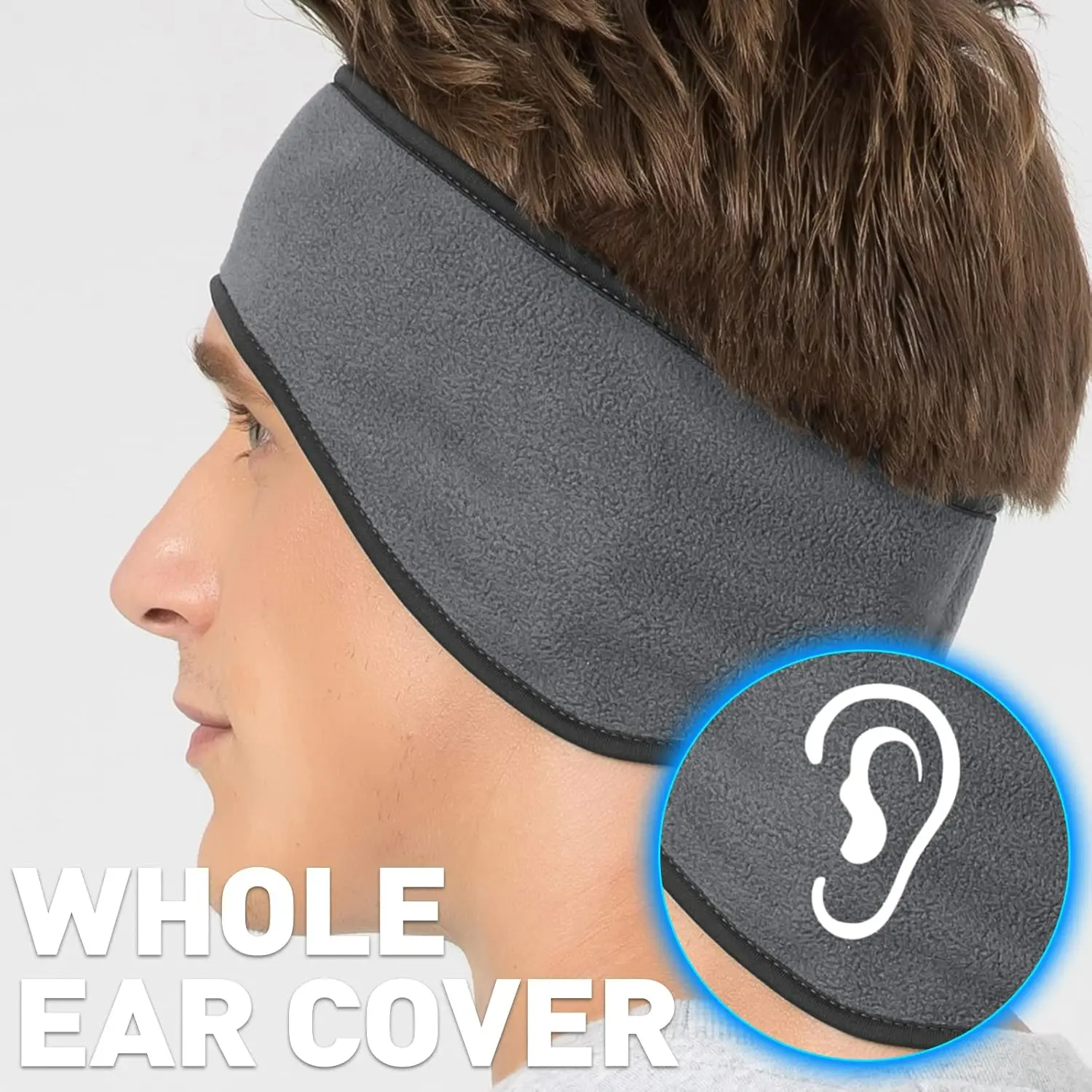 Fleece Ear Warmers for Men Women Kids – Winter Headband Ear Muffs, Stretch Thermal Ear Covers for Cold Weather, Sports Running Cycling Ski Accessories – 3 Pack (Black, Grey, Pink) Fleece Ear Warmers for Men Women Kids – Winter Headband Ear Muffs, Stretch Thermal Ear Covers for Cold Weather, Sports Running Cycling Ski Accessories – 3 Pack (Black, Grey, Pink)