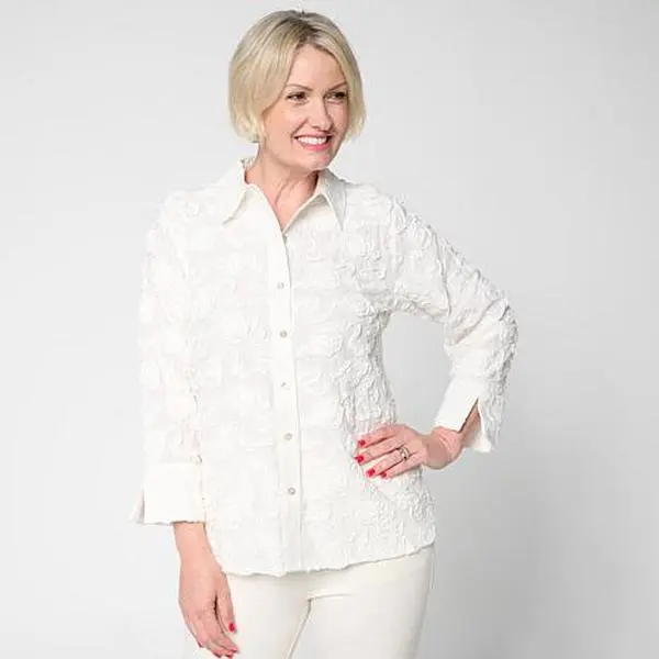 MarlaWynne WynneCollection Soutache Yarn Dye Shirt