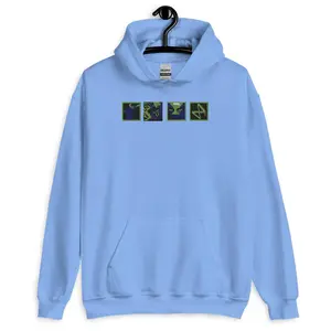 Arcane Ekko Embroidered Hoodie | League of Legends Anime Style Sweatshirt