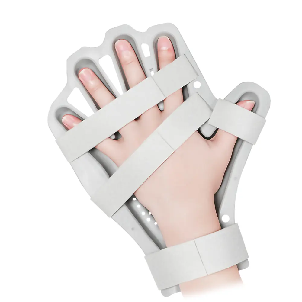 Finger Support Brace Adjustable Hand Splint with Straps for Daily Comfort & Hand Stability Unisex Lightweight Design