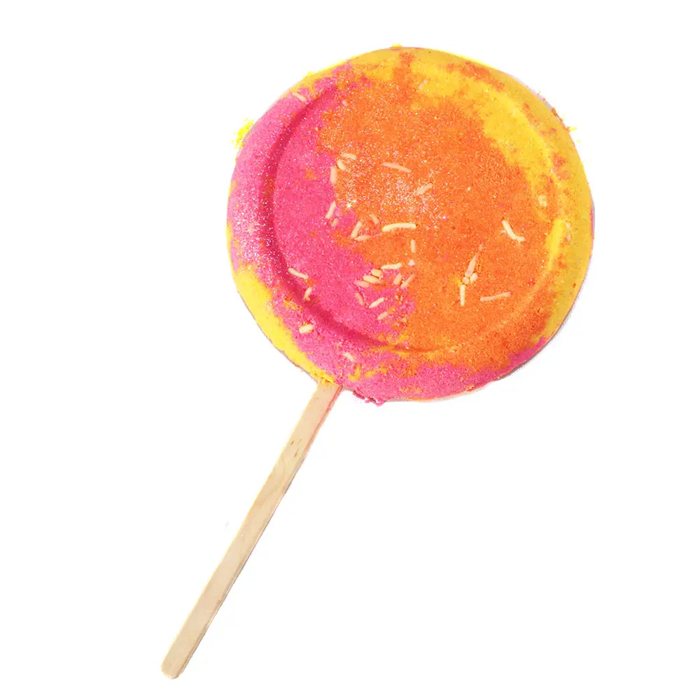 Candy Corn Lolipop Bath Bomb, Halloween bath bomb, vegan bath bomb, fizzy bath bomb
