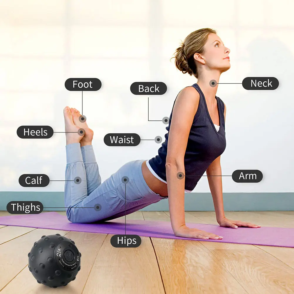 Cordless Vibration Massage Ball for Deep Muscle Relief, Body Care Therapy Tool (Beauty & Personal Care, Manual Massage Equipment)