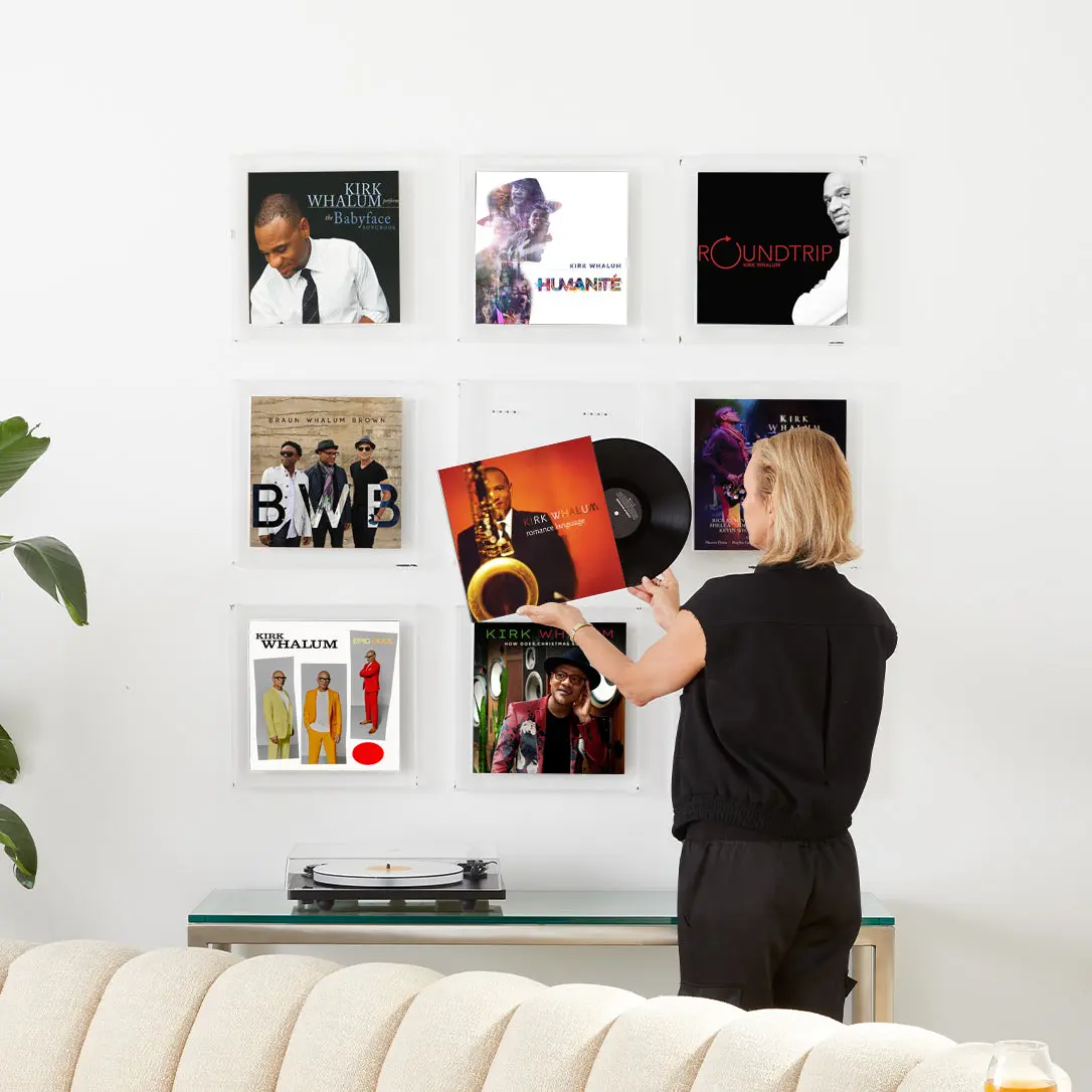 Display & Play Record Album Magnetic Float Frame - Kirk Whalum | Vinyl Float Frame