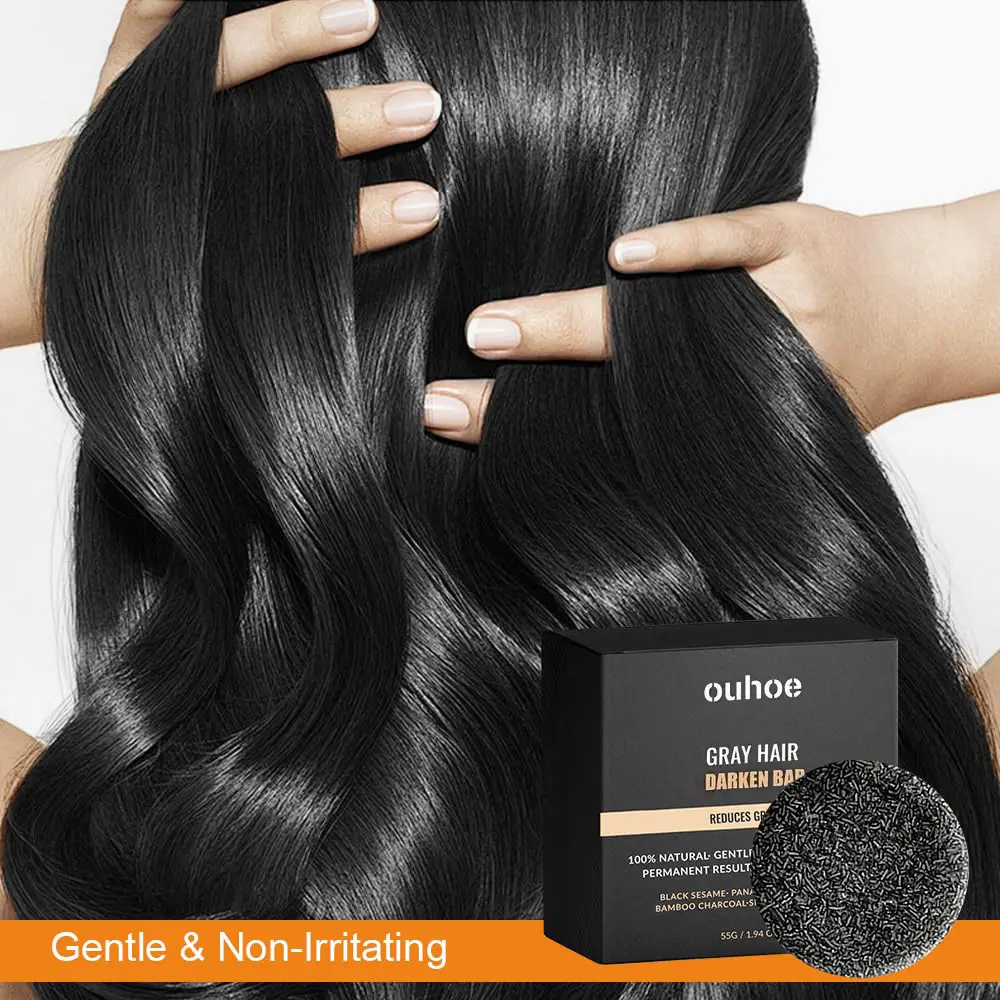 Hair Soap :訂正 1/2/3PC Anti-Gray Hair Soap – Black Hair Dye Shampoo Bar for Men