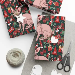 Hairless Cat Gift Wrap Paper - Animated