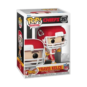 Funko Pop! Chiefs #257 - Travis Kelce (Chiefs Away Uniform) Vinyl Figure