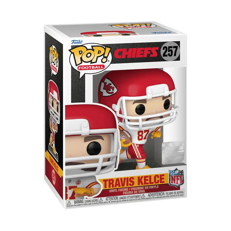 Funko Pop! Chiefs #257 - Travis Kelce (Chiefs Away Uniform) Vinyl Figure