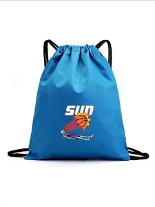 Waterproof Basketball Drawstring Backpack, Lightweight Sports Bag for Gym Soccer Basketball School Travel, Boys Girls Birthday Gift
