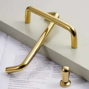 Shiny and Luxurious Solid Brass Cabinet Handles