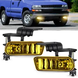 Nilight Fog Light Assembly Compatible with 1999 2000 2001 2002 Chevy Silverado 1500 2500 2001-2002 3500 Chevy Silverado 2000-2006 Suburban Tahoe