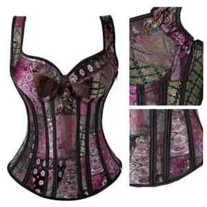 Gothic Mardi Gras Overbust Corset - Shapewear for Women's Wear, Stylish and Functional Women's Clothing Piece - Womenswear