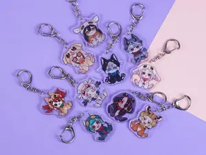Gachiakuta Chibi Animal Acrylic Keychain Set - Cute Fandom Charms for Bags & Keys or as a gift.