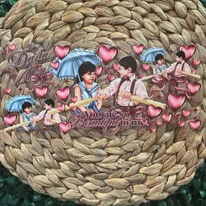 Love Dalia UVDTF Cup Wrap with Heart Design and Umbrella Motif for Romantic Gifts