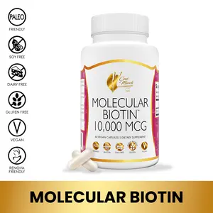 Coco March N.M.D Molecular Biotin Wellness Supplement, Dietary Supplement to Support Healthy Skin, Growth of Hair and Nails - 60 Capsules per Pack
