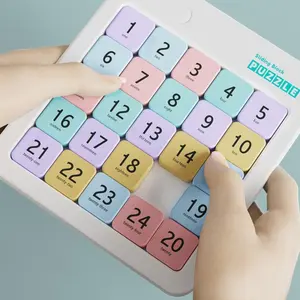 Adult Stress Relief Magnetic Number Slide Puzzle, Focus Training Logic Toy, Brain Challenge Party Supplies, Fun Gift for Kids and Adults