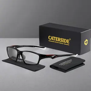 Ultra Lightweight Tr90 Photochromic Reading Glasses, Anti-Blue Light, Unisex Business Travel Eyewear, Fda Approved, Single Pack