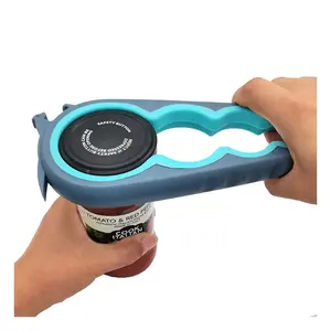 Multi-Purpose Jar, Bottle & Can Opener – Easy Grip Kitchen Tool for Seniors, Arthritis, Weak Hands & Low Strength Users