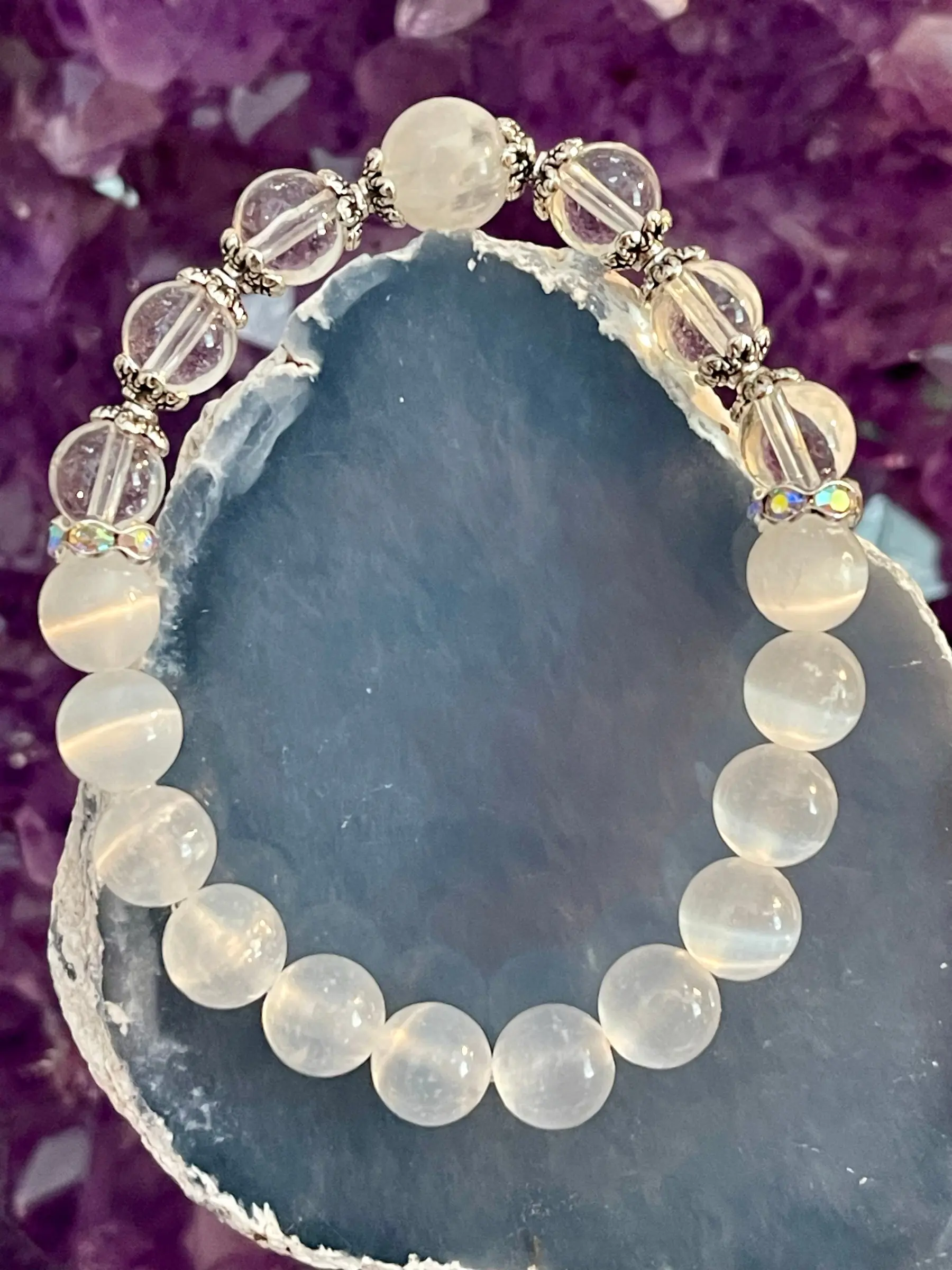 Mental Clarity, Clear Energy Blockage, Emotional Balance, Increased Intuition Bracelet