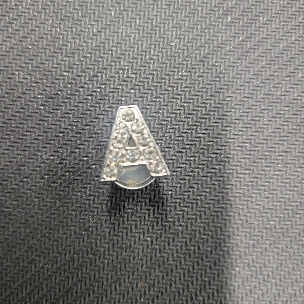 Silver Platted Cubic Zirconia Croc Charms aka Jibbitz Letters (A-Z)